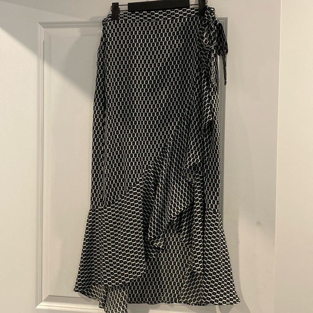 Hi low maxi slip skirt